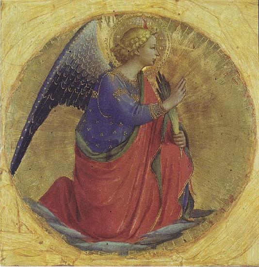 Fra Angelico Angel of the Annunciation from the Polittico Guidalotti oil painting image